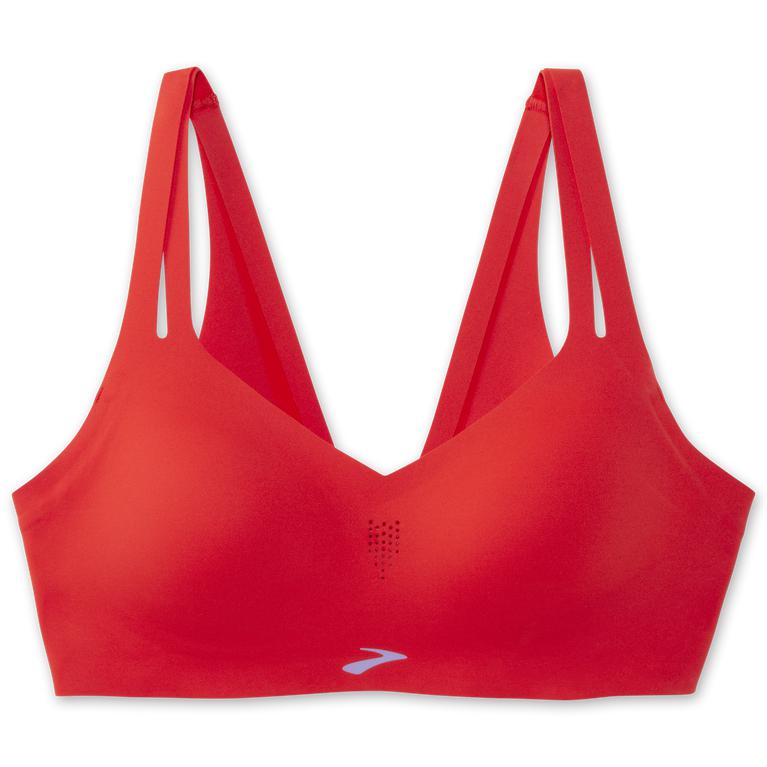 Brooks Women's Dare Strappy Sports Running Bra - Jamberry/Red (WJKB37928)